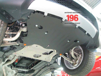 BMW Х5 E70 2007-2013 V-3,0D; 4,8; 3.5 AT  Защита Радиатора (Сталь 2мм) ALF3410ST