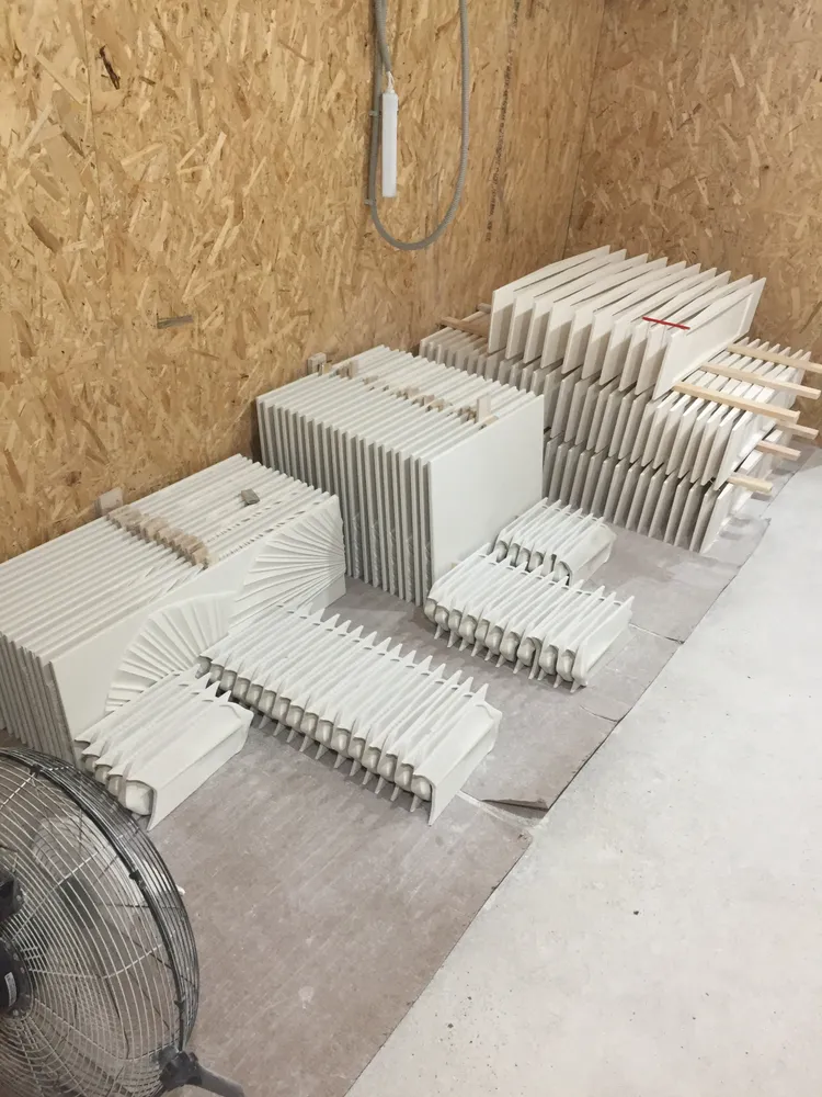 Панели в сушке