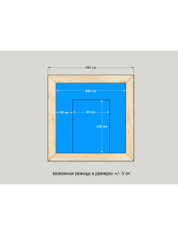 Банный чан квадратный на 4-х людей из лиственницы от Кристалл