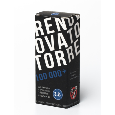 Добавка для увеличения ресурса двигателя с пробегом от 100 000 км и объемом до 3,2 л RENOVATOR