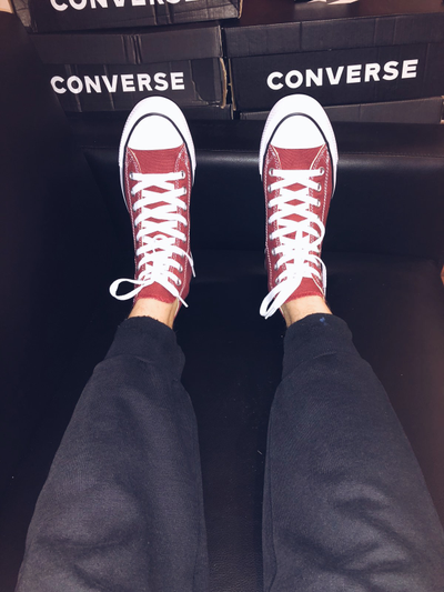 Кеды Converse All Star бордовые высокие 139784F фото