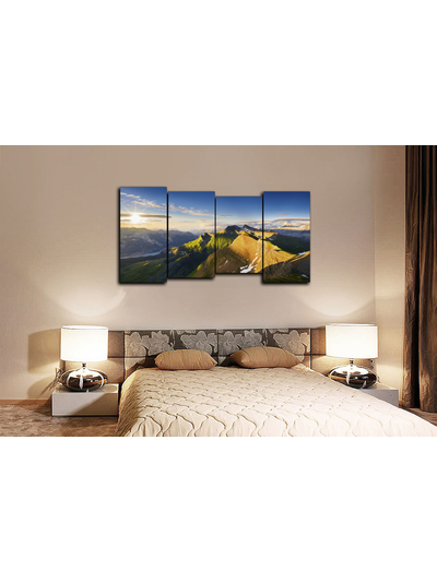 Модульная картина "Рассвет на горе"