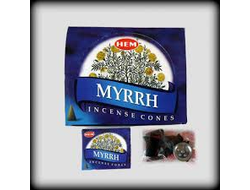 АРОМАТИЧЕСКИЕ КОНУСЫ HEM мирра, 10 шт