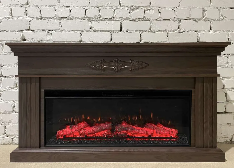 Линейный электрокамин Денвер