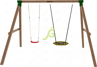 Качельный модуль Гнездо-паутинка + одиночные