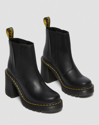 Челси Dr. Martens 2976 Spence Leather Black черные женские