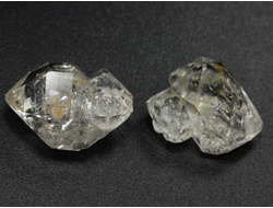 Кварц "Хёркимерский алмаз", сросток кристаллов в ассортименте, США (15-16 мм, 1,4-1,6 г) №28125