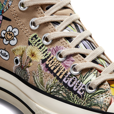 Кеды Converse Chuck 70 Plant Love высокие с рисунком