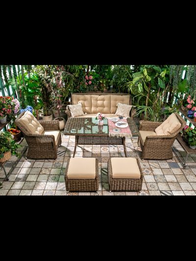 Диванная группа OPAL c оттоманками