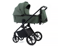 Коляска 3в1 Peppy Monaco 2025 Oliva Green, рама черная (Rise)