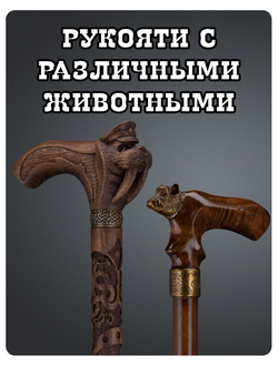 Трости с рукоятью в виде животного