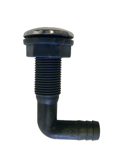 Кингстон угловой Marine Quality 47655 120мм 90° под шланг Ø28-32мм из нейлона и нержавеющей стали