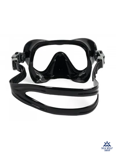 Маска для дайвинга с трубкой Sargan "АГИДЕЛЬ" черно-корич. силикон, комплект