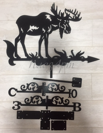 флюгер на крышу лось