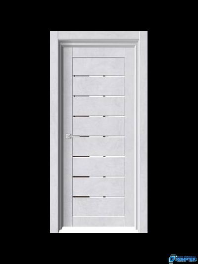 Дверь царговая экошпон X22 Бетон снежный купить в Челябинске | КВИРТЕК