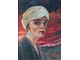 "Женский портрет" фанера масло Серебровский Б.М. 1957 год