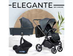 Коляска 3в1 Sweet Baby Elegante Chrome Blue