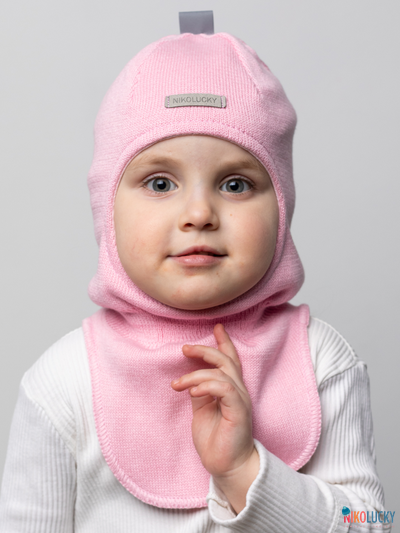 Шапка-шлем 23301-01 х/б подклад, розовый 44-46
