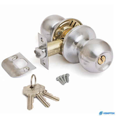 Ручка-защёлка дверная 6072-01 хром матовый купить в Челябинске | КВИРТЕК