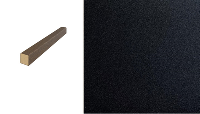 ДЕКОРАТИВНАЯ РЕЙКА ФОНОВАЯ 22*50*2750/ ЧЕРНЫЙ КВАРЦ