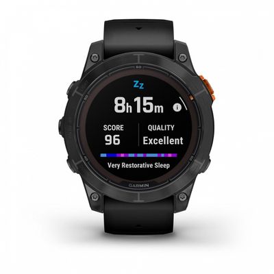Умные часы Garmin Fenix 7 Pro Solar серый с черным ремешком (010-02777-01)