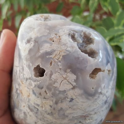 Почки халцедона в полости — полировка.  КЧР. U04