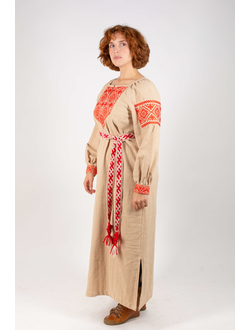 Платье славянское из крапивы  "Макошь Алатырь"