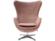EGG CHAIR (пыльно-розовый, искусственная замша)