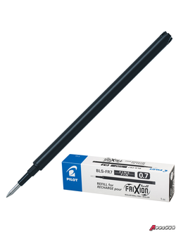 Стержень стираемый гелевый PILOT, 111 мм, ЧЕРНЫЙ, узел 0,7 мм, линия письма 0,35 мм, BLS-FR-7. 170246