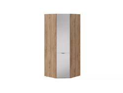 Спальня ГЛОСС - Шкаф угловой с зеркальной дверью Яблоня Беллуно