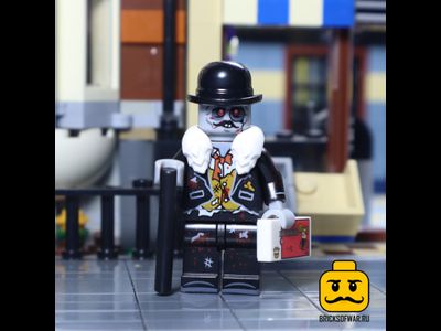 Конструктор фигурка Зомби олигарх (миллионер), совместим с Лего