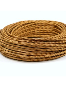 Провод витой в ретро стиле ПРВ 3х2.5 медный шелк