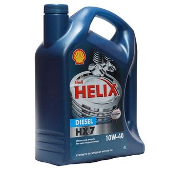 Масло моторное SHELL Helix HX7 Diesel (Helix Plus) 10W40 4л п/синт.