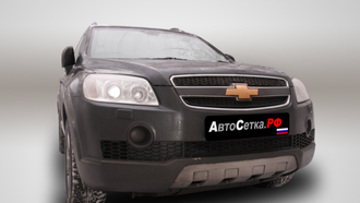 Premium защита радиатора для Chevrolet Captiva (2006-2011) из 2-х частей