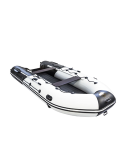 Моторная лодка Ривьера 4000 НДНД ГИДРОЛЫЖА "Комби" светло-серый/черный
