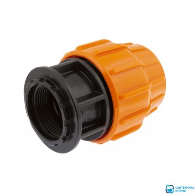 Муфта перех ПЭ с вн резьбой 51х1 1 1/2&#039;&#039; для дренажного шланга &#039;&#039;На Берлин&#039;&#039; ДЖИЛЕКС