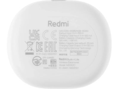 Xiaomi Redmi Buds 4 Lite Белые