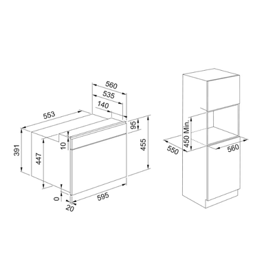 FMY 45 MWXS (131.0606.105) духовой шкаф + СВЧ
