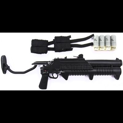 Гранатомет ГМ-94 с черными подсумками 1/6 (M-069 A) - SUPERMCTOYS