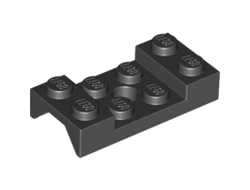 Vehicle, Mudguard 2 x 4 with Arch Studded with Hole, Black (60212 / 4518608 / 4600178)