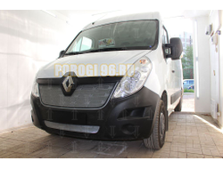 Защита радиатора Renault Master 2014- chrome верх
