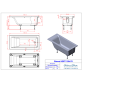 Astra-Form ванна Нейт с щелевым переливом 150/70 см белая