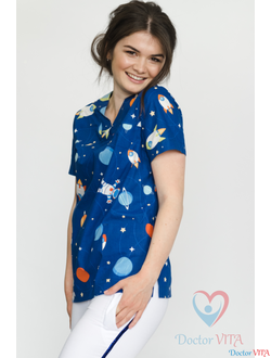 Блуза "Космос" для детских врачей