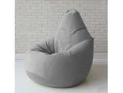 Кресло-груша из мебельной ткани Серый