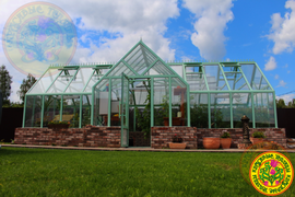 Окраска теплицы в цвет Тиффани