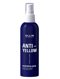 OLLIN ANTI-YELLOW Нейтрализующий спрей для волос, 150 мл