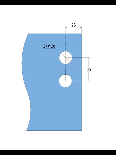 A82K Ответная часть замка на стекло с притвором