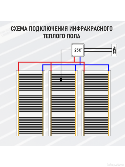 Инфракрасный теплый пол Rexva Ю.Корея ширина 50см
