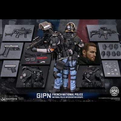 ФРАНЦУЗСКИЙ СПЕЦНАЗОВЕЦ GIPN - КОЛЛЕКЦИОННАЯ ФИГУРКА 1/6 SCALE FRENCH NATIONAL POLICE GIPN IN MARSEILLE (78076) - DAMTOYS