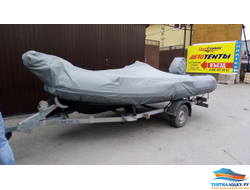 Тент на РИБ Навигатор 460R консоль и якорь